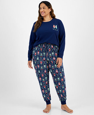 Plus Size Nutcracker Mix It Cotton Matching Family Pajamas Set, Created for Macy's | Macy's