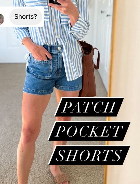 Patch pocket shorts 