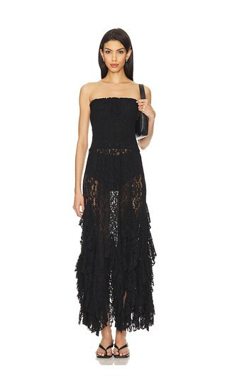 Leslie Amon Monica Dress in Black Lace. Size S | Revolve Clothing (Global)