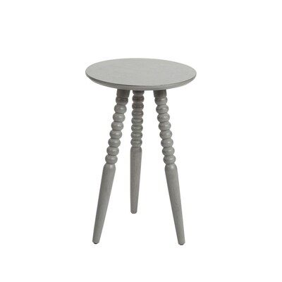 Cheyenne Products Grey Wood Round End Table | Lowe's