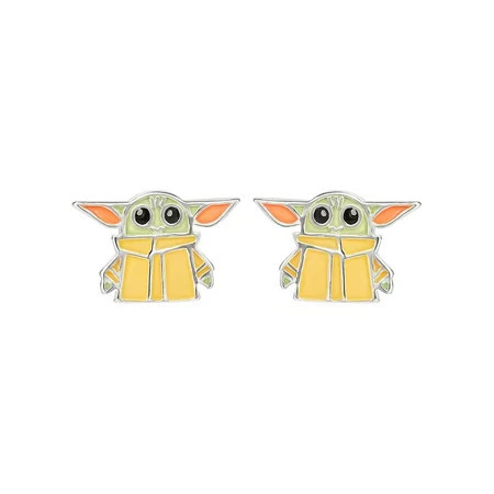 Star Wars The Child Stud Earrings Green, Sterling Silver, 2.20 x 2.00 Inches | Walmart (US)