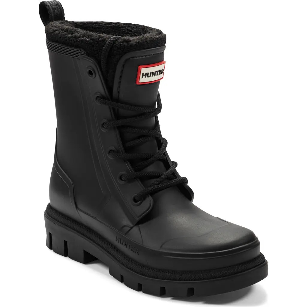 Hunter Diana Waterproof Rainboot in Black/Black at Nordstrom, Size 6 | Nordstrom