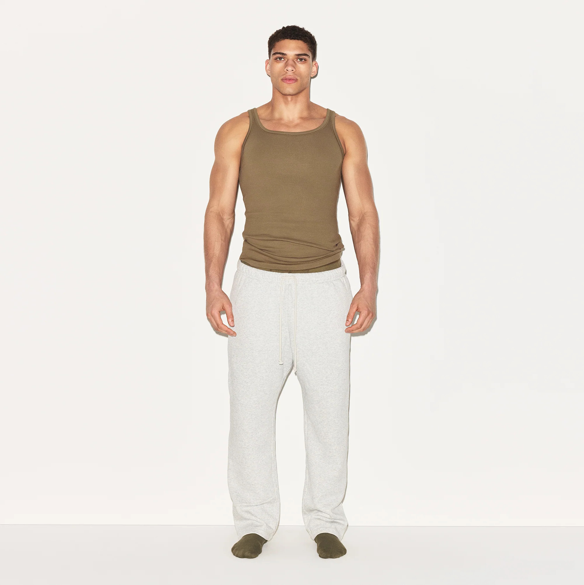 SKIMS Mens Rib Tank Top 3-Pack | Green | 5X | SKIMS Cotton | SKIMS (US)