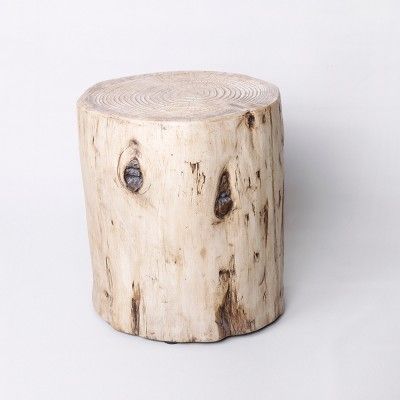 Faux Wood Stump Indoor/Outdoor Accent Table Brown - Project 62™ | Target