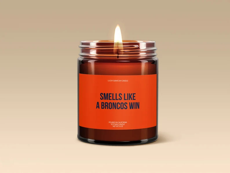 Smells Like A Broncos Win Candle Football Denver Broncos Game Day Sports Watch Party NFL - Etsy | Etsy (US)