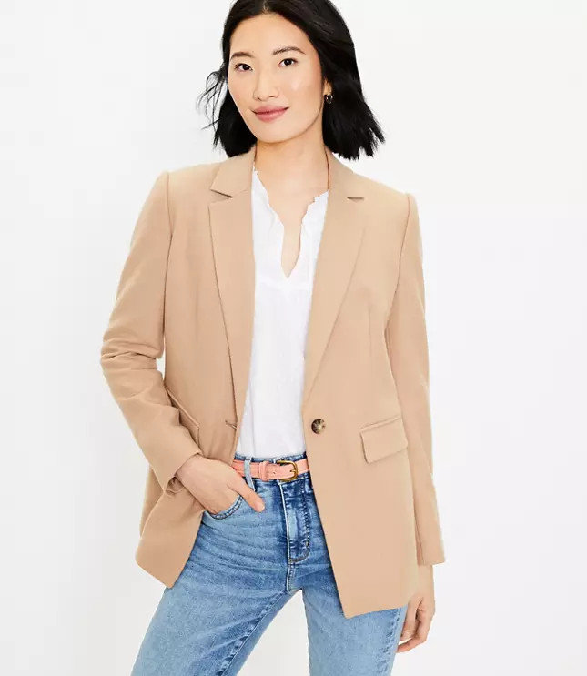 Brushed Modern Blazer | LOFT