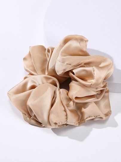 Plain Pleated Scrunchie | SHEIN