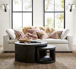 Folsom Round Nesting Coffee Table | Pottery Barn (US)
