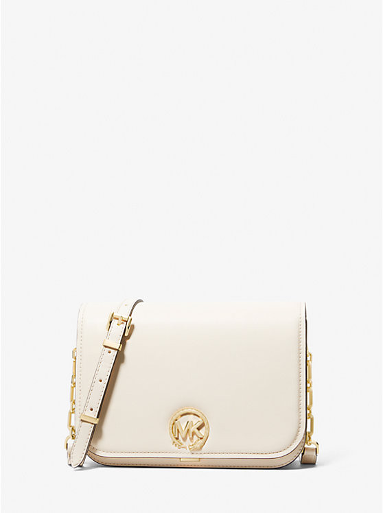 New Year Delancey Medium Leather Messenger Bag | Michael Kors US
