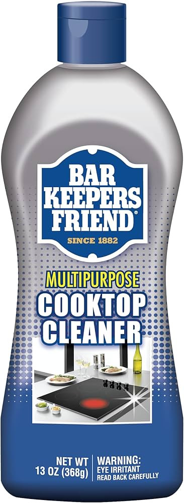 BAR KEEPERS FRIEND Multipurpose Cooktop Cleaner (13 oz) - Liquid Stovetop Cleanser - Safe for Use... | Amazon (US)