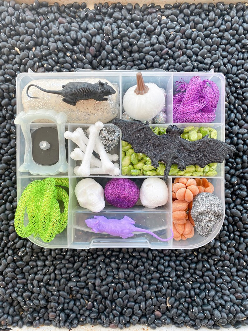 HALLOWEEN playdough sensory kit, sensory box, busy box, play dough kit, kids gift, sensory bin, t... | Etsy (US)