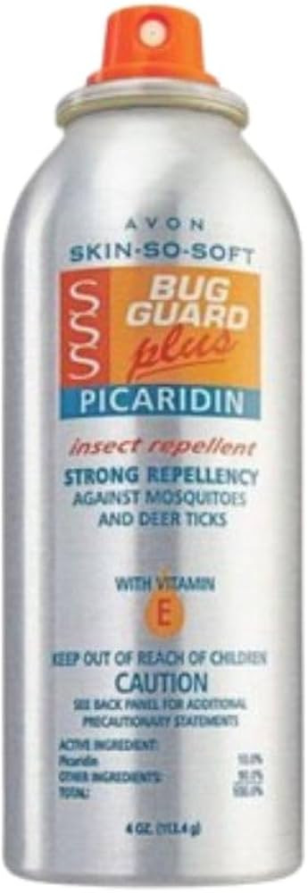 AVON Skin So Soft Bug Guard Plus Picaridin Aerosol Spray with Vitamin E, Unscented, Quick-Drying ... | Amazon (US)