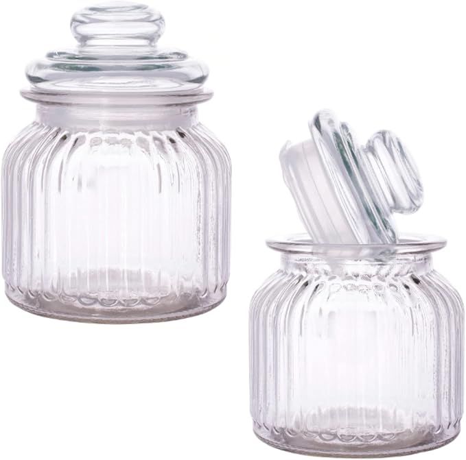 TopNotch Outlet Glass Jars with Lids - Glass Container (2 Pack) Keep Your Contents Fresh with Thi... | Amazon (US)