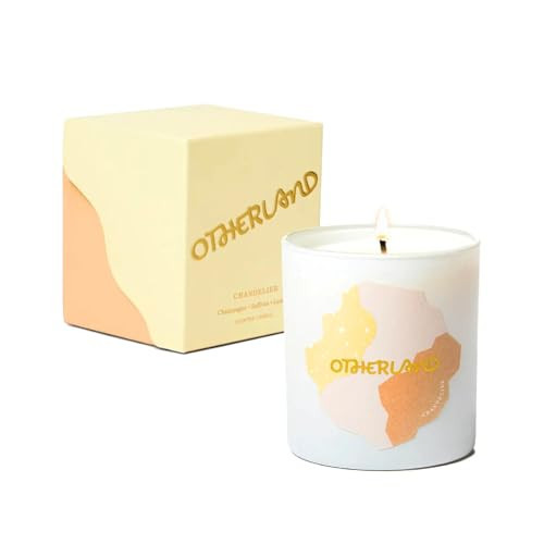 Otherland Chandelier Champagne Scented Candle | Boxed Jar Candle | Luxury Candle | Single Wick Coconut & Soy Wax Blend Candle | Vegan Candle | Long Lasting Candle | White Candle (8 oz) | Amazon (US)