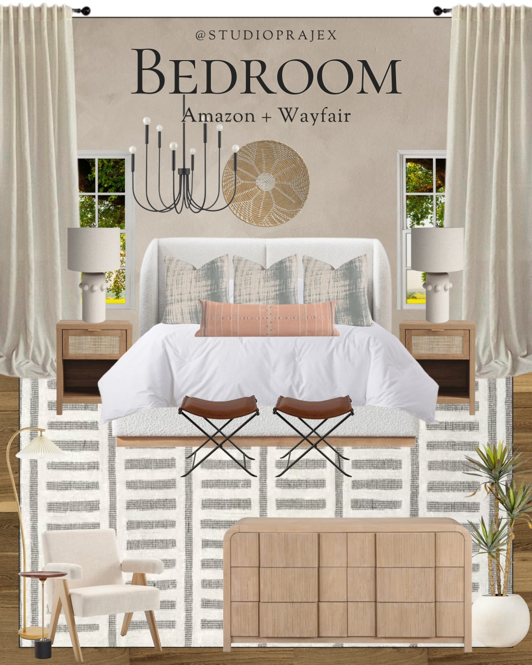 A stunning designer style bedroom with limewash paint inspo and shown with both light and dark hardwoods (swipe) 🖤

Limewash = James Alexander Limewash in Argilla Francese 

Home | home decor | interior design | designer looks for less | bedroom | bedroom furniture | amazon home furniture | amazon home finds | Wayfair furniture | bedroom chair | living room chair | dresser | bed | pillows | nightstands | table lamps | chandelier | ottomans | living room rug | bedroom rug | area rug | neutral home | 

#LTKfamily #LTKstyletip #LTKhome