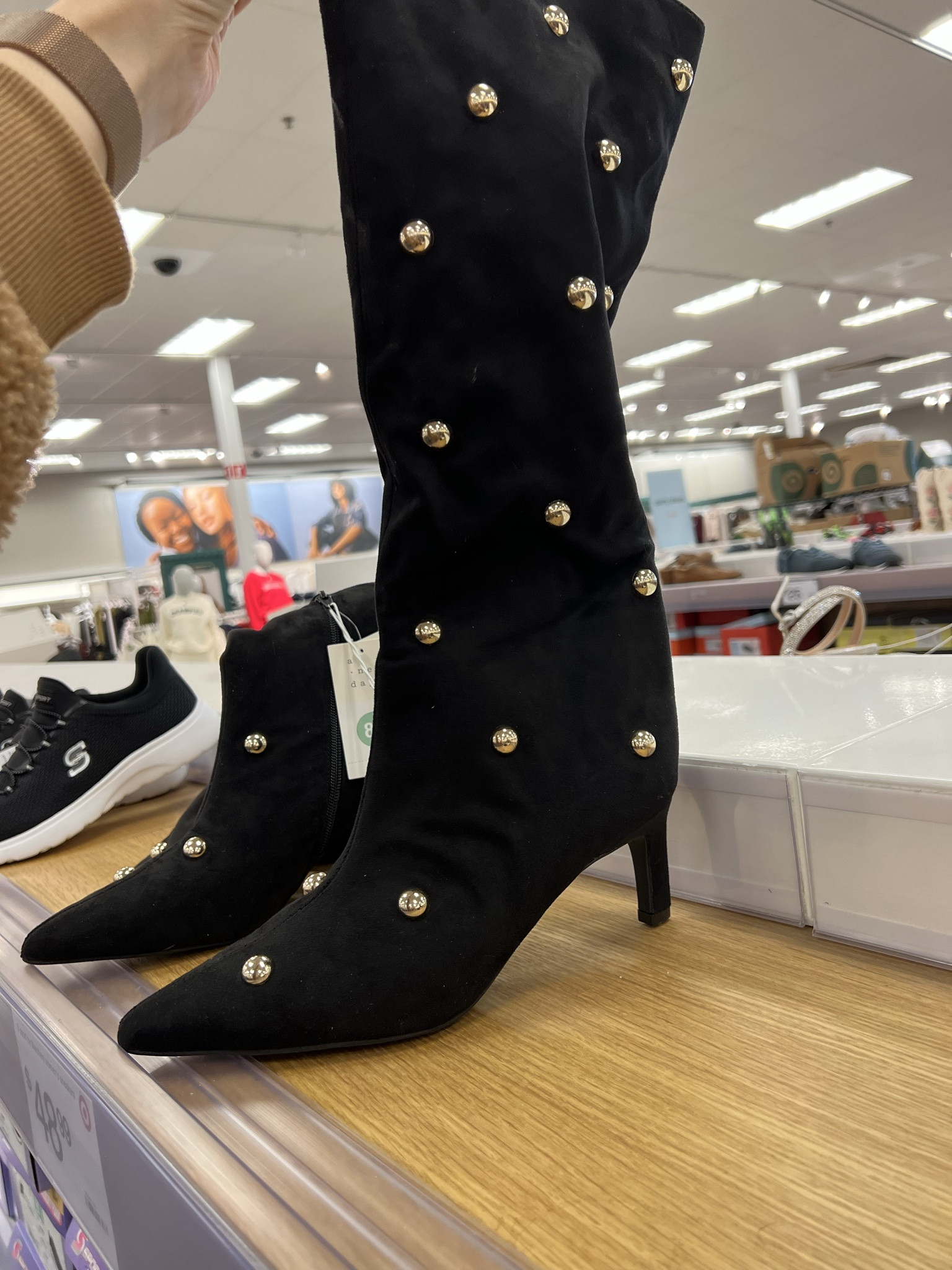 Target studded boots! Gorgeous for the holidays especially New Year’s Eve party outfits. #targetstyle 

#LTKHoliday #LTKFindsUnder100 #LTKFindsUnder50
