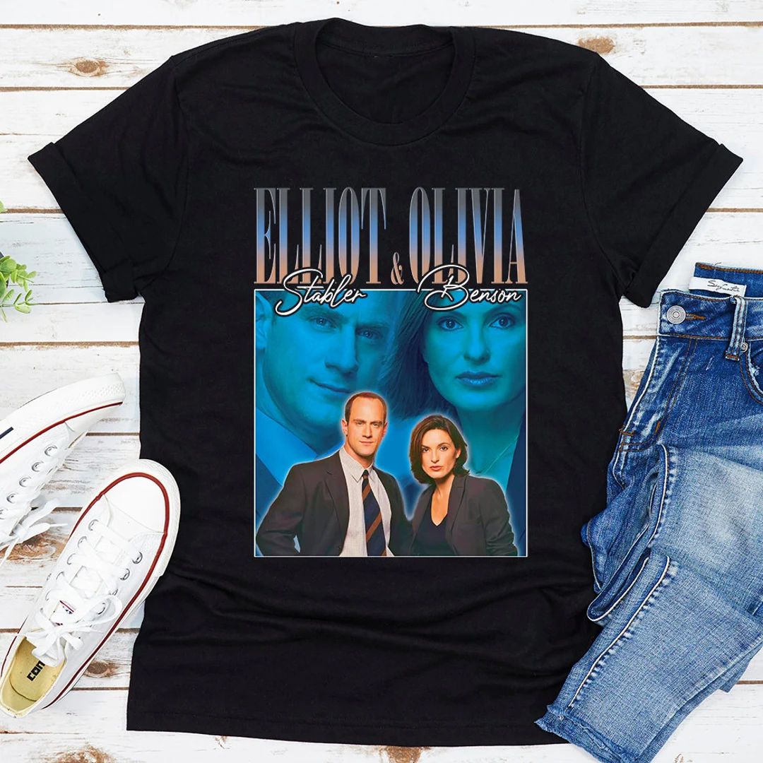 Law And Order Shirt, Law And Order Fan Shirt, Elliot Stabler and Olivia Benson t-shirt, Vintage 9... | Etsy (US)