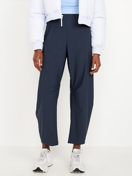 High-Waisted SleekTech Barrel Ankle Pants | Old Navy (US)