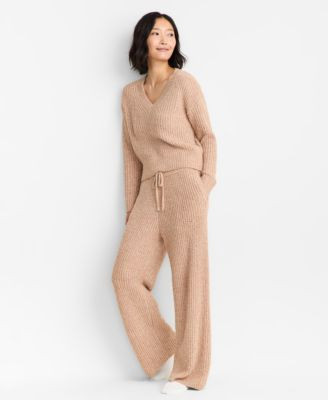 State of Day Women's Chenille Sweater & Pant Set, XS-3X, Macy's Exclusive - Macy's | Macy's