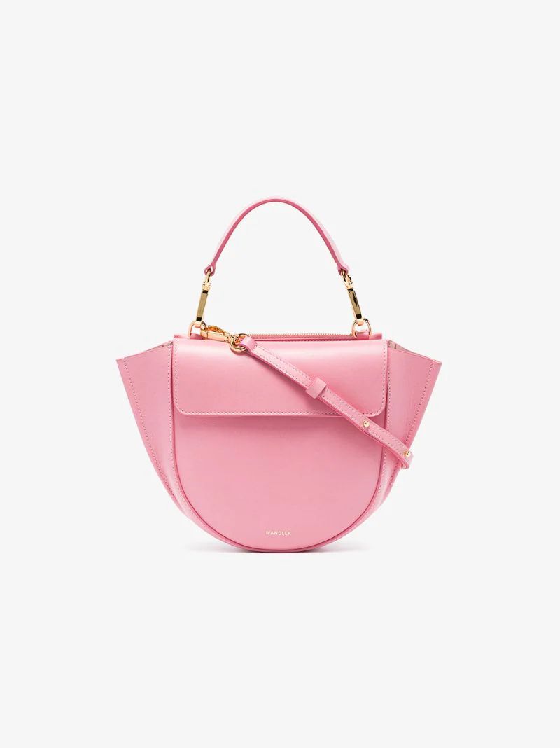 pink Hortensia mini leather shoulder bag | Browns Fashion