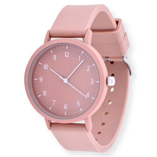 Time And Tru Adult Unisex Analog Watch in Pink and Silicone Band - 42000WML - Walmart.com | Walmart (US)