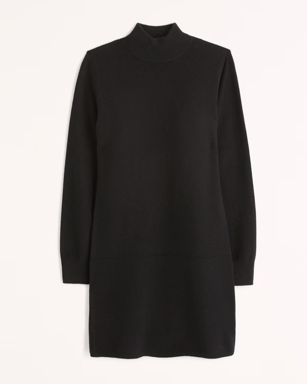 Women's Cashmere-Blend Mockneck Mini Sweater Dress | Women's Dresses & Jumpsuits | Abercrombie.co... | Abercrombie & Fitch (US)