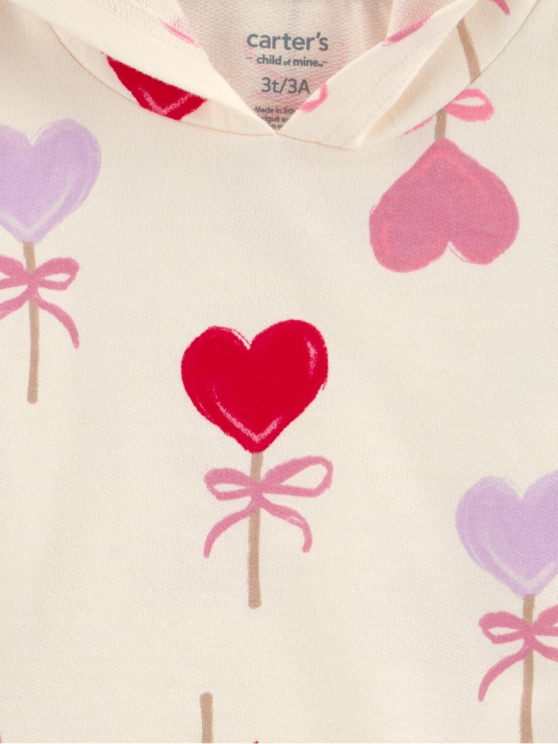 Carter's Child of Mine Baby and Toddler Girl Valentine's Outfit Set, Sizes 12M-5T | Walmart (US)