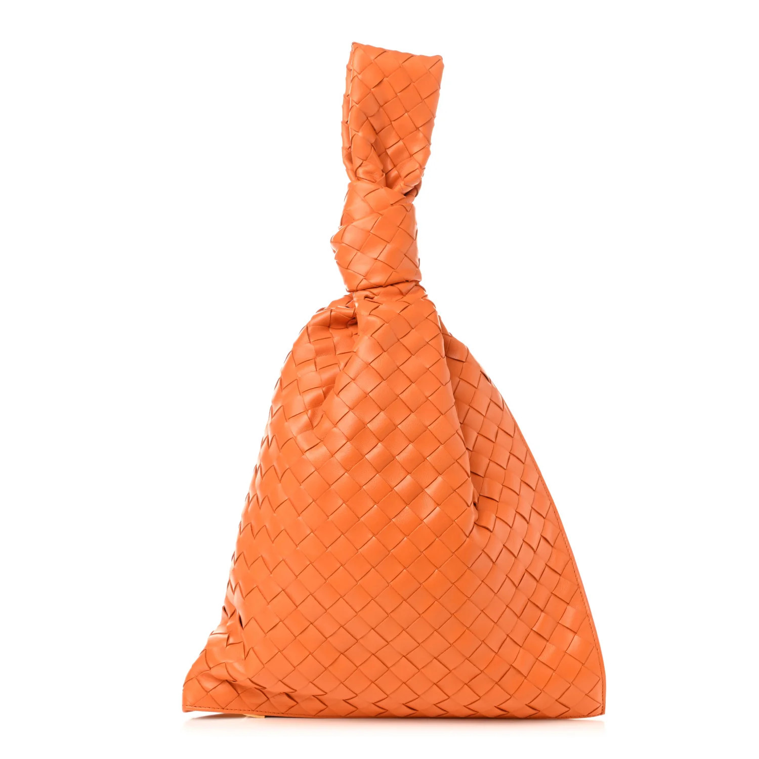 BOTTEGA VENETA Nappa Intrecciato BV Twist Orange | FASHIONPHILE (US)