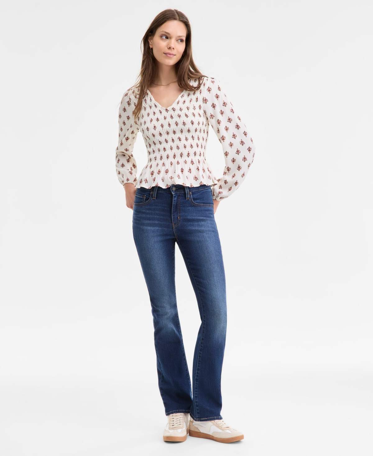 Levi's Women's 725 High-Waist Bootcut Jeans - Blue | Macy's