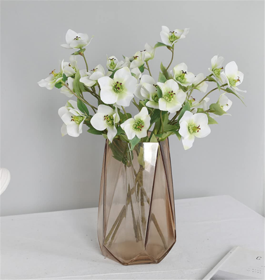 3Pcs Helloborus Silk Flowers Artificial Flowers Hellebore Eranthis for Wedding Centerpiece Bouque... | Amazon (US)