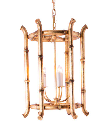 30x22 Alana Lantern In Gilded Plaster | TJ Maxx