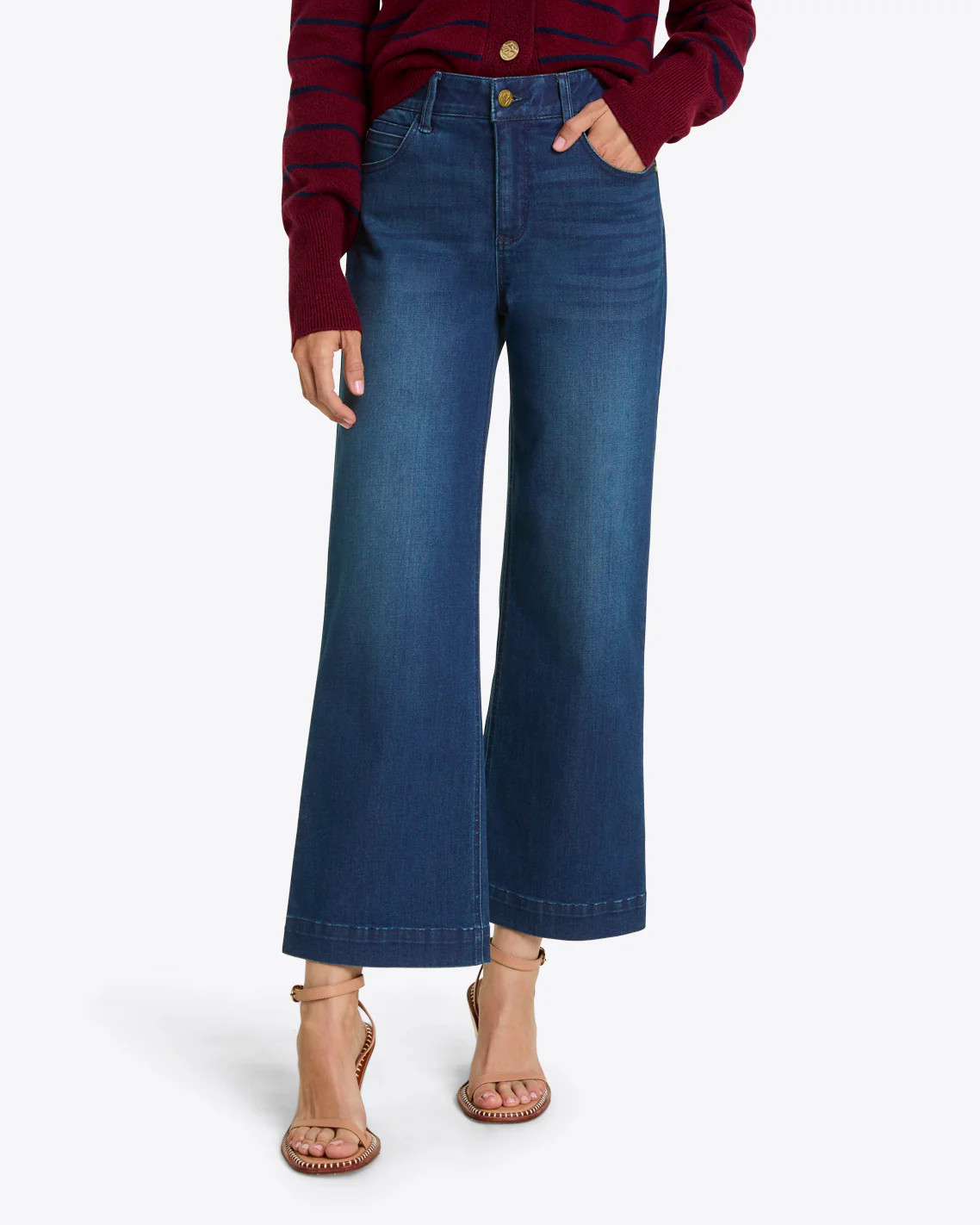 5-Pocket Wide Leg Crop | Draper James (US)