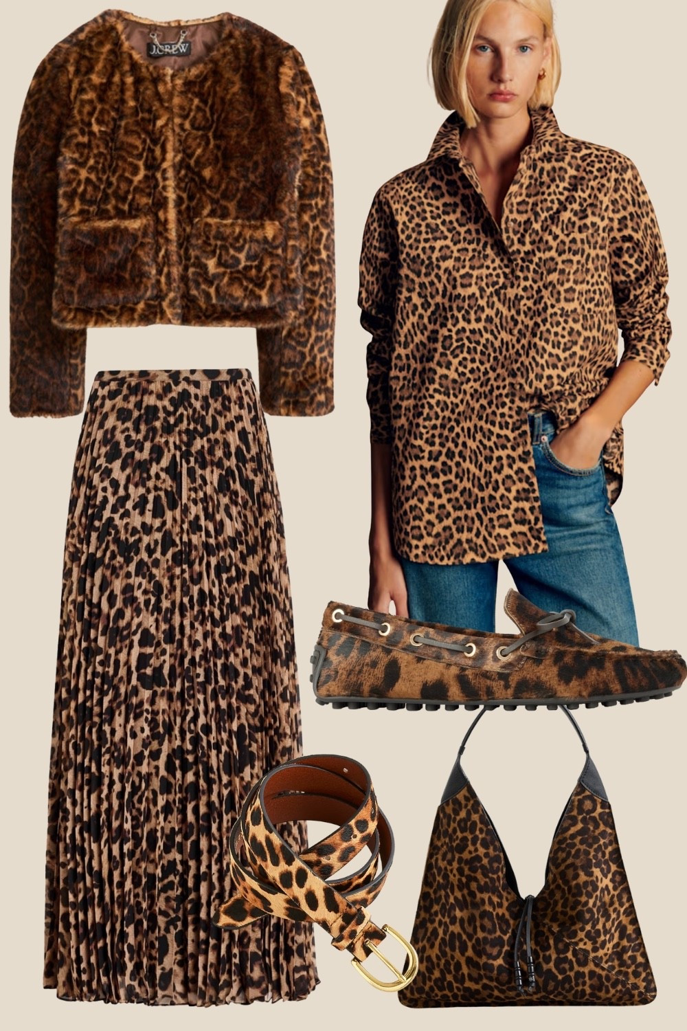 Trending Now: Leopard Print
Leopard print is everywhere right now. From JCrew to Tod’s every brand is embracing  this spotted animal print. 
Leopard print shoes, bags, faux fur leopard print coat, leopard print belts, and more  