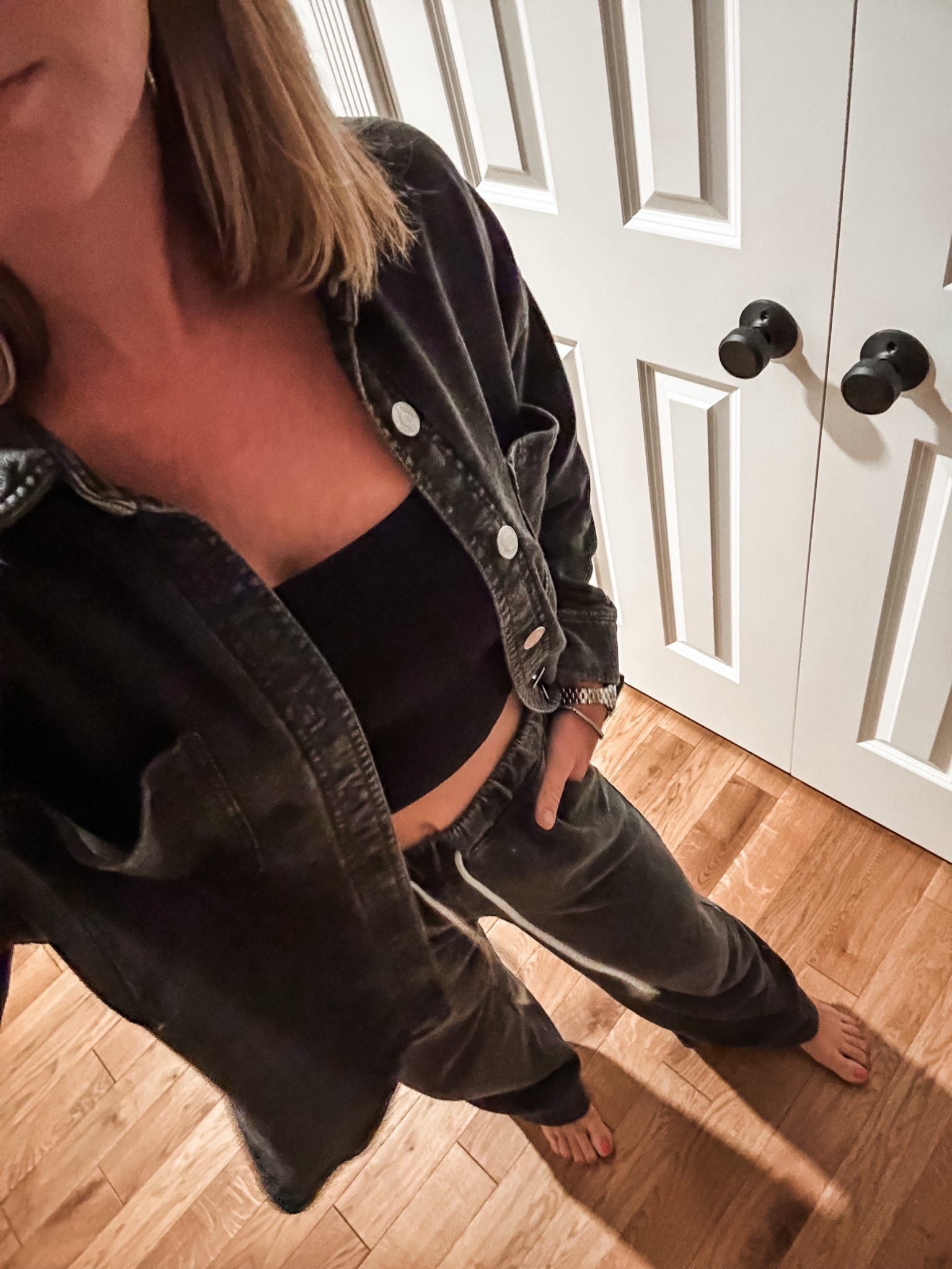 I needed a cozy outfit change with this odd rainy weather! Matching set it is 🥰

#LTKStyleTip #LTKFindsUnder100 #LTKSummerEdit