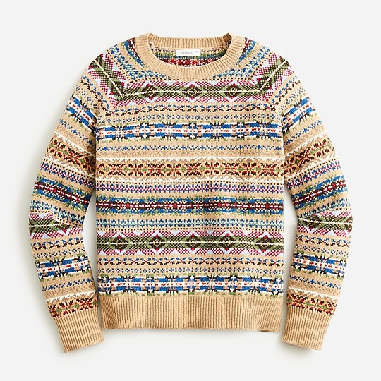 Boy's Fair Isle crewneck sweater | J. Crew US