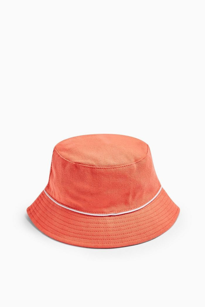 Piped Bucket Hat In Orange | Topshop UK