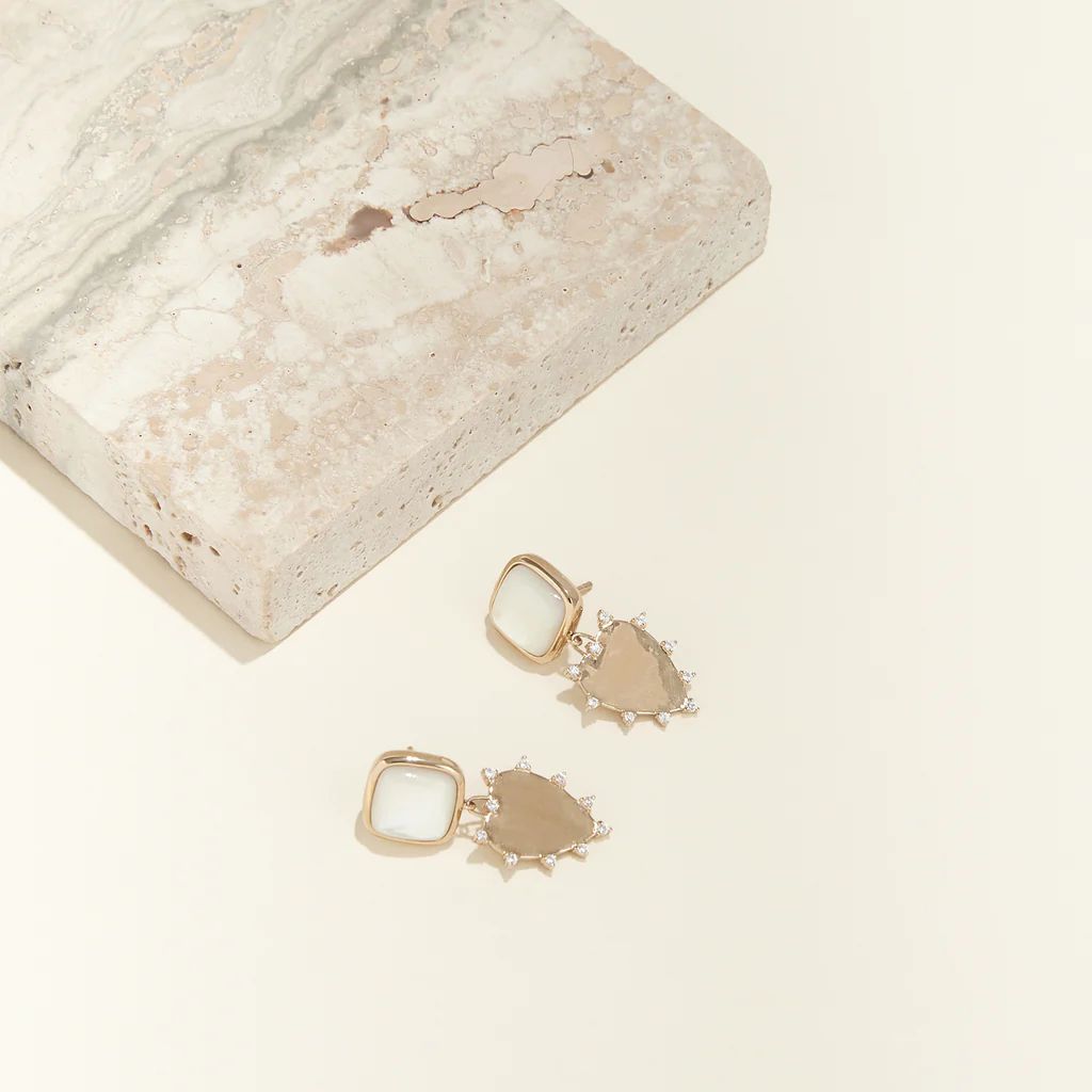 Everlasting Love Earrings White Gold | Mignonne Gavigan