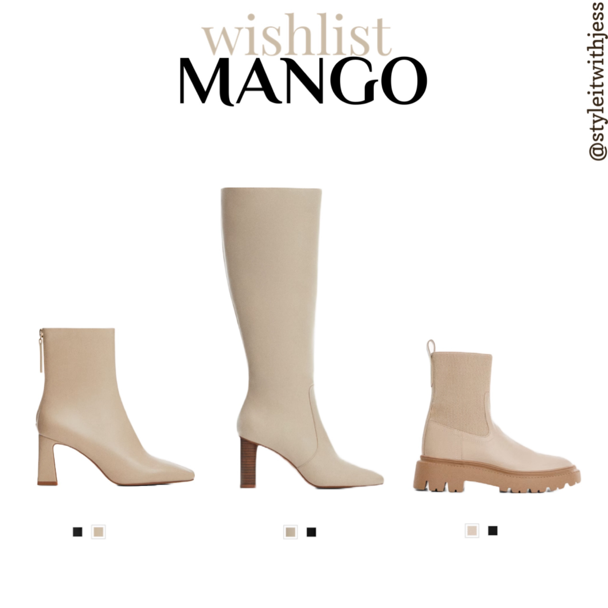MANGO winter high knee boots , ankle boots👢✨

#LTKover40 #LTKstyletip #LTKshoecrush