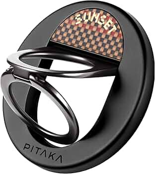 PITAKA MagSafe Phone Grip, 360 Degree Rotation Magnetic Phone Grip Compatible with iPhone 16/15/1... | Amazon (US)