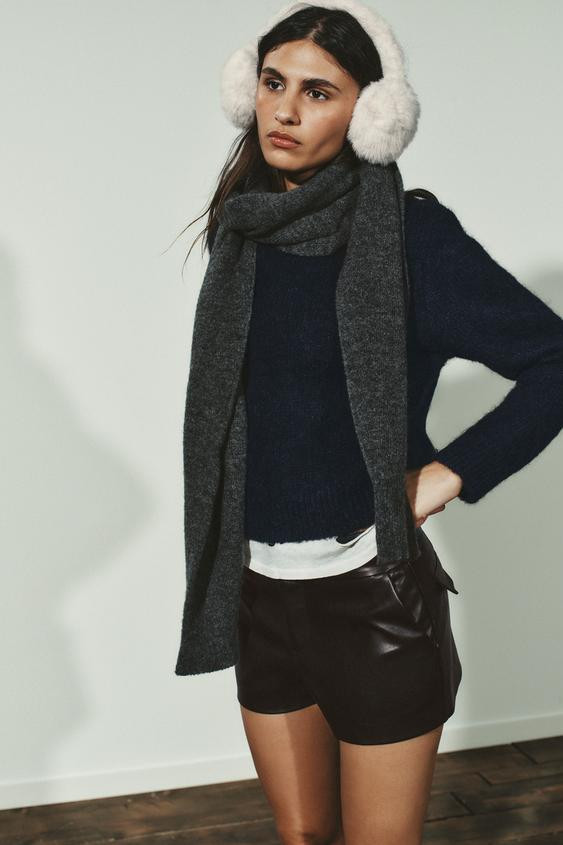 PLAIN FAUX FUR EARMUFFS | Zara US