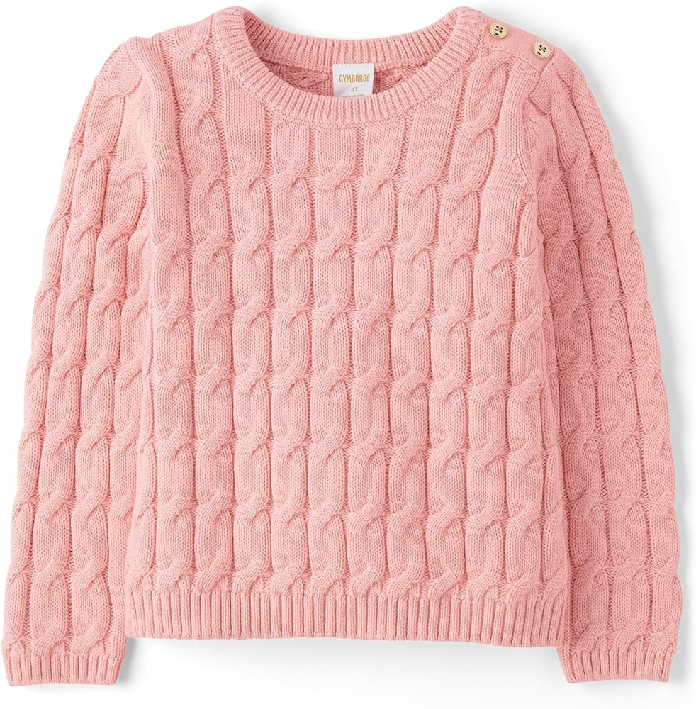 Gymboree Girls' and Toddler Long Sleeve Cable Knit Sweaters | Amazon (US)