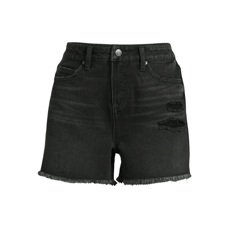 Time and Tru Women's High Rise Denim Shorts | Walmart (US)