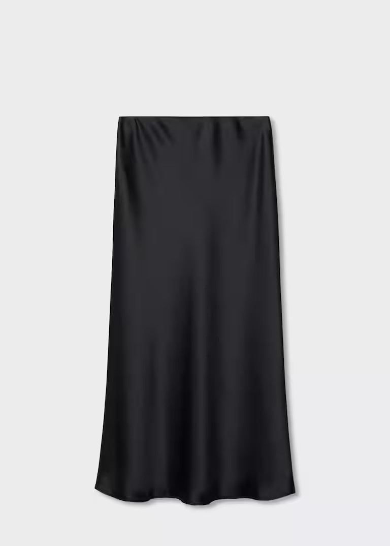 Midi satin skirt | MANGO (UK)