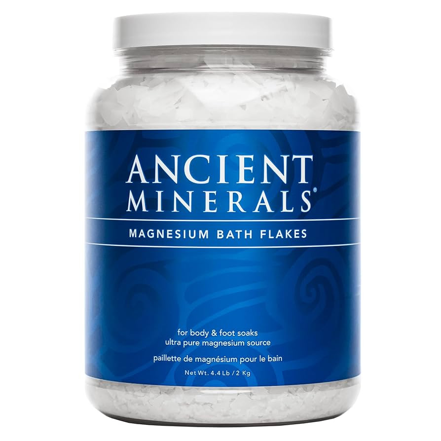 Ancient Minerals Magnesium Bath Flakes - Bathing Alternative to Epsom Salt - Soak in Natural Salt... | Amazon (US)