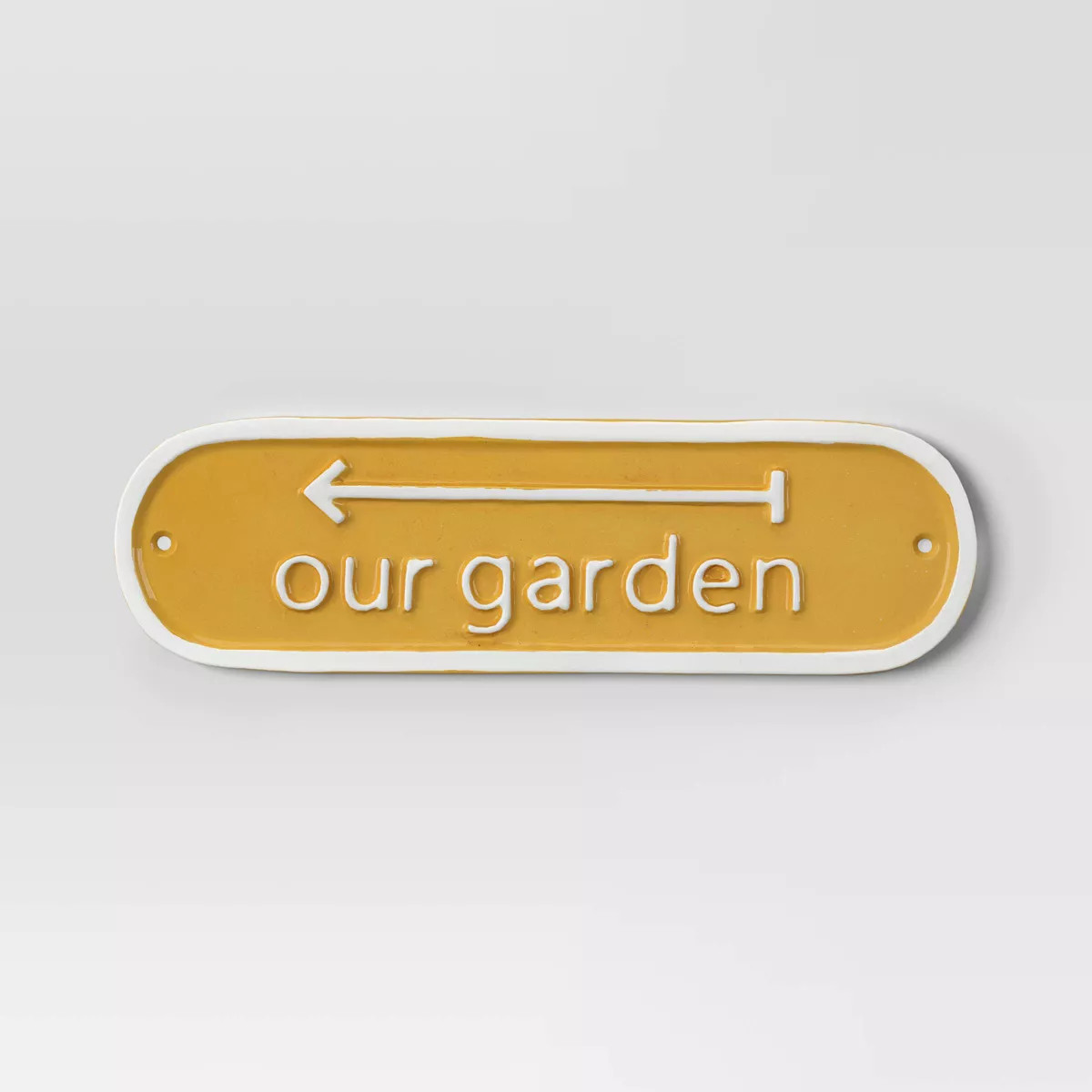 Aluminum Outdoor Patio Garden Sign "Our Garden" Yellow - Threshold™ | Target