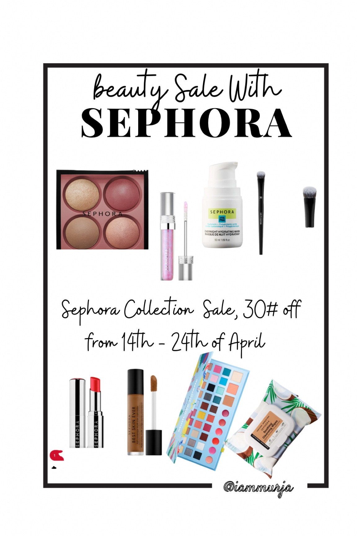 SEPHORA SALE!!!
Starts on the 14th of April for all Rouge Members, all Sephora collection items 30% off now -4/24 #beauty #skincare #skincareroutine @sephora #sephorabeauty #allthingssephora  #makeuppallet #lipgloss #cleanbeauty #affordalemakeupbrand #sephorasale #ltkunder50 

Follow me @iammurja @shopltk for more shopping guides/finds. xoxo beautiful people. 

#LTKbeauty #LTKsalealert #LTKBeautySale