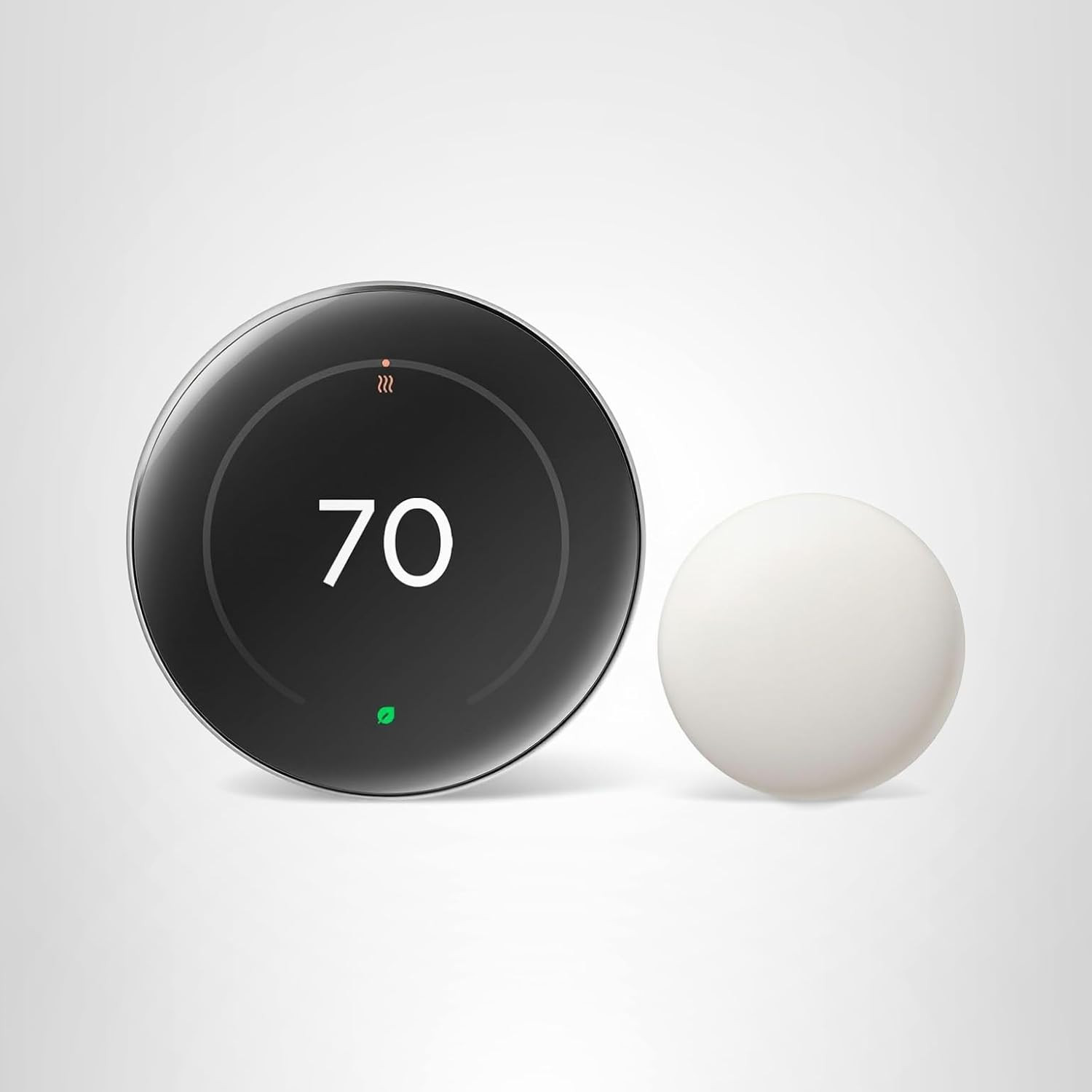 Google Nest Learning Thermostat (4th gen) + Nest Temperature Sensor (2nd gen) - Silver | Amazon (US)
