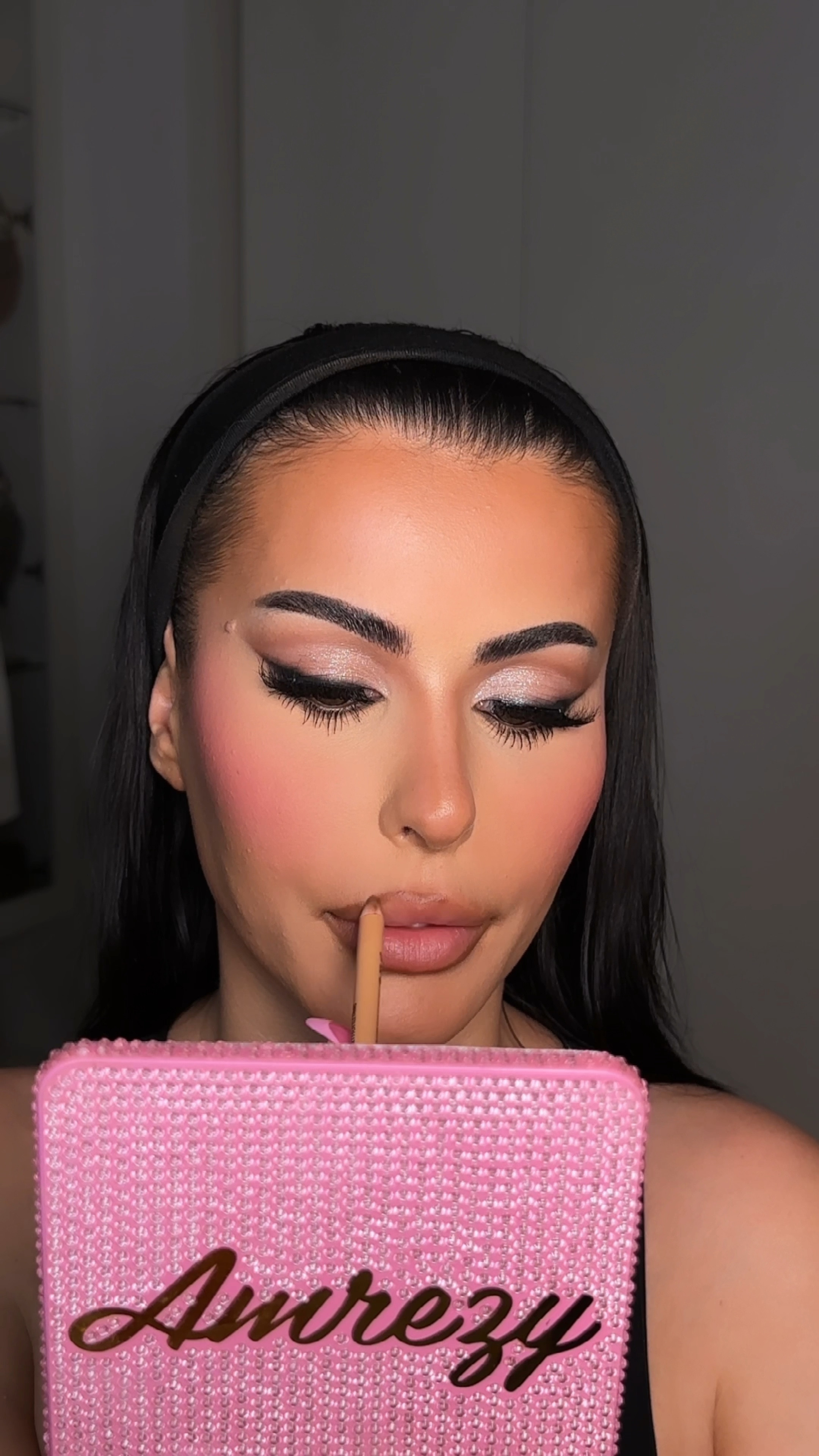 full glam, nude lip, full face, dior foundation, makeup by mario palette, amrezy collection, pink blush 

#LTKbeauty