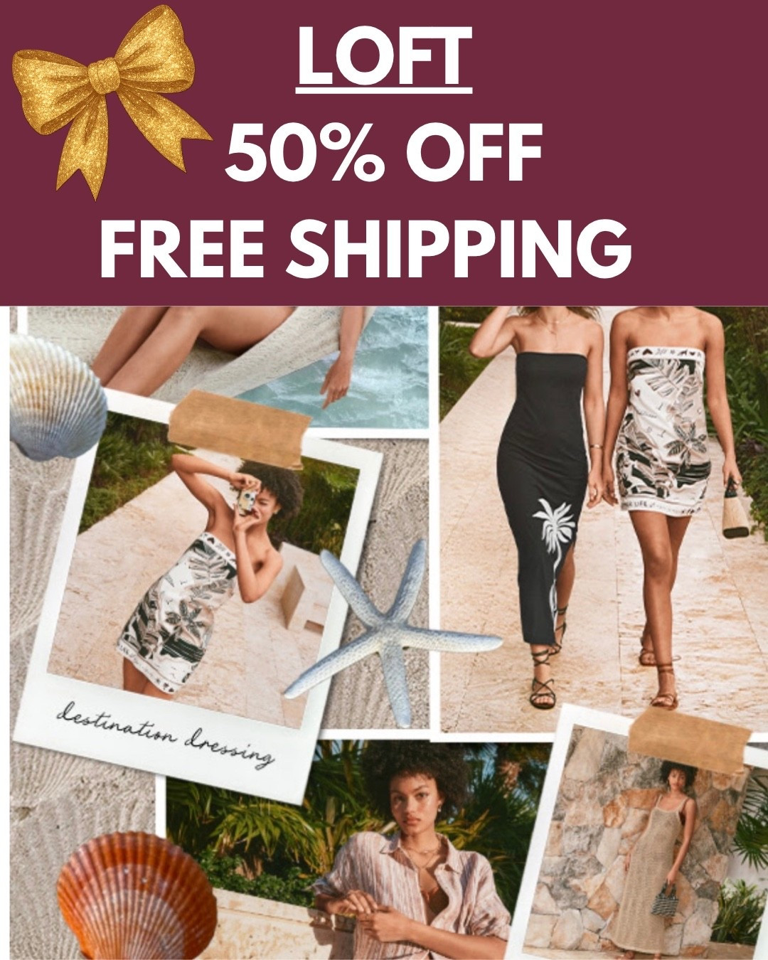 ‼️ SALE at LOFT ‼️50% OFF your favorite items!! And enjoy FREE Shipping on ALL orders!!Mix and Match!! They also sell Petite sizing

#LTKootd #LTKSaleAlert 
#LTKgrwm #LTKSwim #LTKPetite
https://liketk.it/6grLO