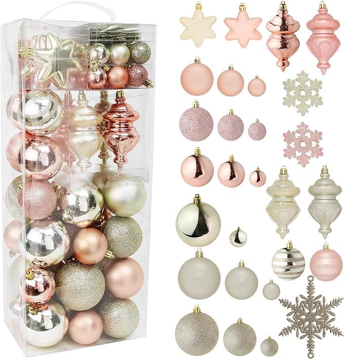 RN'D Christmas Snowflake Ball Ornaments - Christmas Hanging Snowflake and Ball Ornament Assortmen... | Amazon (US)